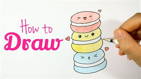 how to draw macarons